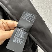 Loewe wide-leg motorcycle leather jacket in black - 6