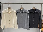 Bottega Veneta Woolen Button Knitwear In Gray - 6