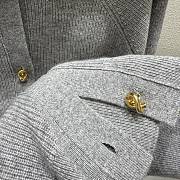 Bottega Veneta Woolen Button Knitwear In Gray - 4