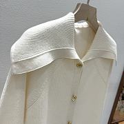 Bottega Veneta Woolen Button Knitwear In White - 5
