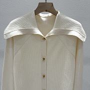 Bottega Veneta Woolen Button Knitwear In White - 3