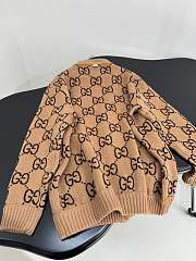 Gucci Reversible GG Mohair Wool Cardigan In Brown - 6
