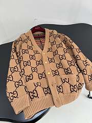 Gucci Reversible GG Mohair Wool Cardigan In Brown - 5