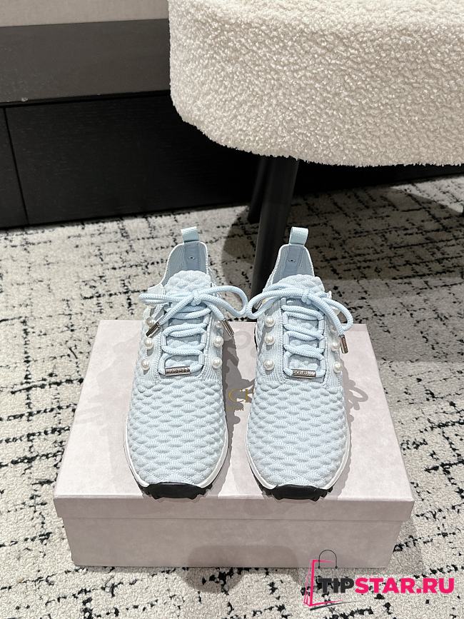 Jimmy Choo Knit Socks Casual Sneakers 07 - 1