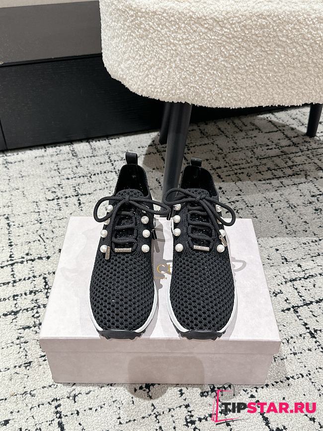 Jimmy Choo Knit Socks Casual Sneakers 05 - 1