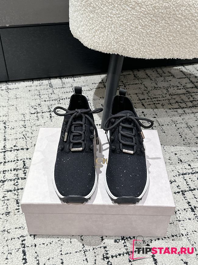 Jimmy Choo Knit Socks Casual Sneakers 01 - 1