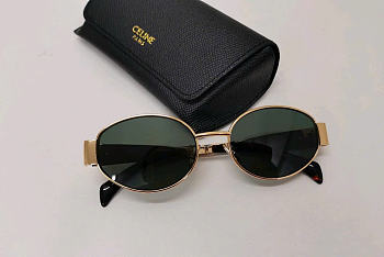 Celine Triomphe Metal 01 sunglasses in Metal Green