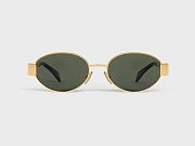 Celine Triomphe Metal 01 sunglasses in Metal Green - 5