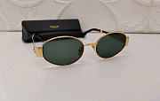Celine Triomphe Metal 01 sunglasses in Metal Green - 4