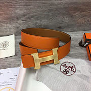 Hermes Belt In Orange 3.2 cm - 1