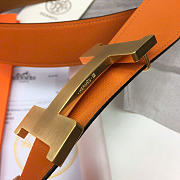 Hermes Belt In Orange 3.2 cm - 5