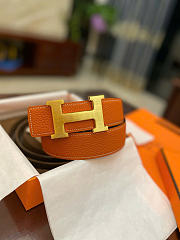 Hermes Belt In Orange 3.2 cm - 4