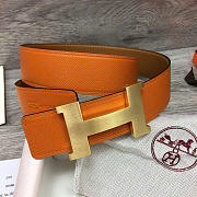 Hermes Belt In Orange 3.2 cm - 3