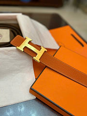 Hermes Belt In Orange 3.2 cm - 2