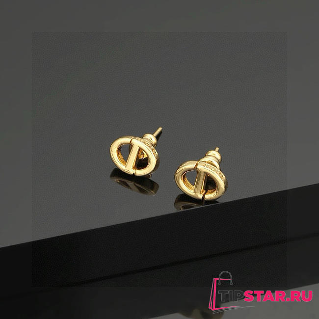Dior CD letter simple earrings - 1