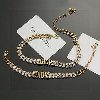 Dior Necklace & Bracelet Set
