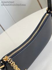 Louis Vuitton LV Bloom Pochette Bag Calfskin Black M25525 - 2