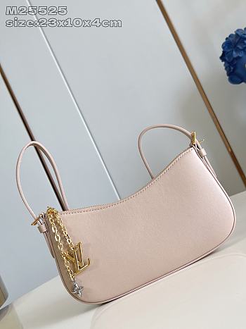 Louis Vuitton LV Bloom Pochette Bag Calfskin M25784 Sand color