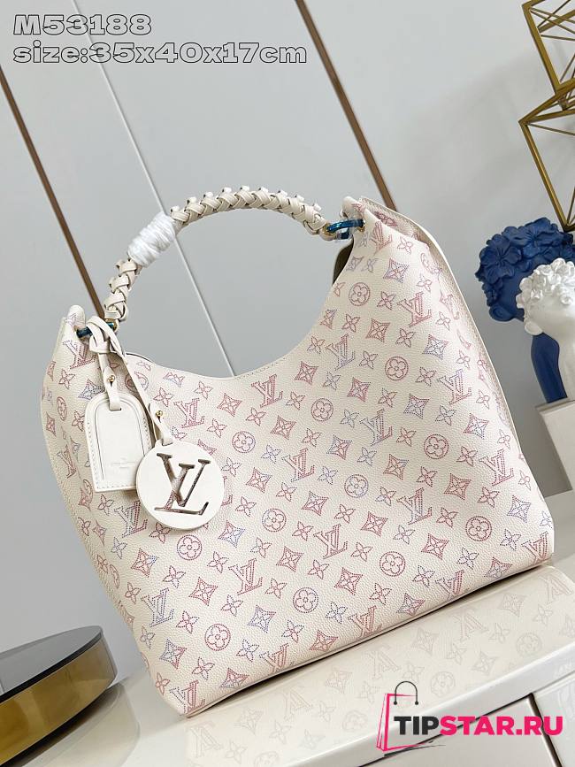 Louis Vuitton Carmel Perforated Mahina calfskin leather Dream Cream - 1