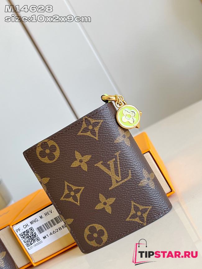 Louis Vuitton LV Charms Pocket Wallet Monogram/Zesty Lime M14628 - 1