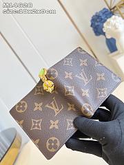 Louis Vuitton LV Charms Pocket Wallet Monogram/Zesty Lime M14628 - 3