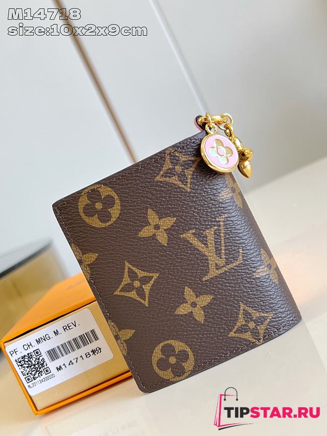 Louis Vuitton LV Charms Pocket Wallet Monogram/Cotton-Candy Pink M14718 - 1