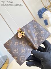Louis Vuitton LV Charms Pocket Wallet Monogram/Cotton-Candy Pink M14718 - 4