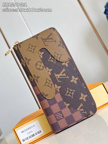 Louis Vuitton Zippy Wallet Monogram Landscape Damier In Brown