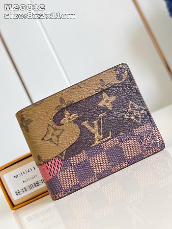 Louis Vuitton Slender Damier Monogram Reverse In Brown M26012