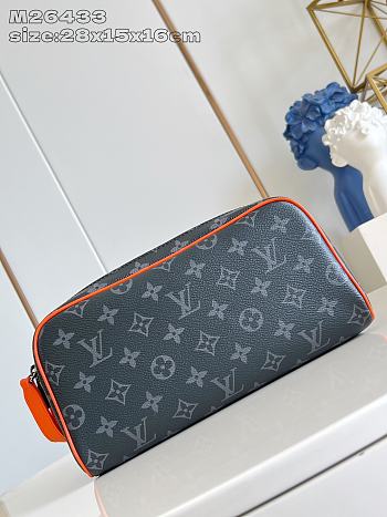 Louis Vuitton Dopp Kit Monogram Eclipse Canvas Orange M26433