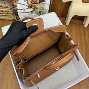Hermes Birkin 25 Silver Hardware in Brown Color - 6