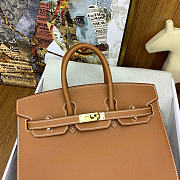 Hermes Birkin 25 Gold Hardware in Brown Color - 3