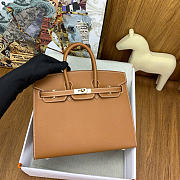 Hermes Birkin 25 Gold Hardware in Brown Color - 2