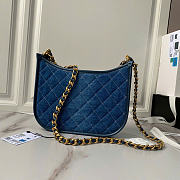 Chanel Denim Hobo Bag Gold Hardware - 5
