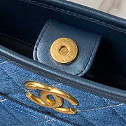 Chanel Denim Hobo Bag Gold Hardware - 3