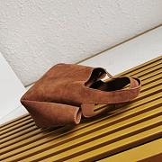 Prada Suede Leather Tote Bag 1BA349 18x16x10cm - 4