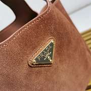 Prada Suede Leather Tote Bag 1BA349 18x16x10cm - 3