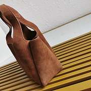 Prada Suede Leather Tote Bag 1BA349 18x16x10cm - 2