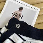 Chanel shoulder ribbon knit short-sleeved top - 6