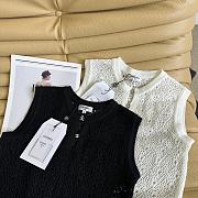 Chanel Hollow knit tops in white/black - 4