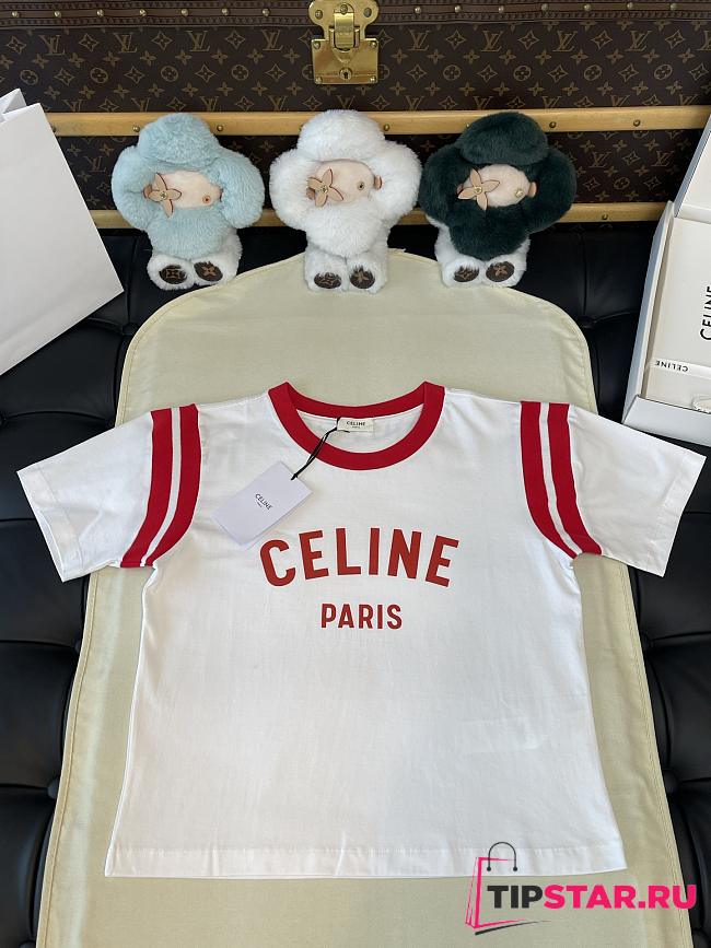 Chanel Paris T-Shirt In White/Red - 1