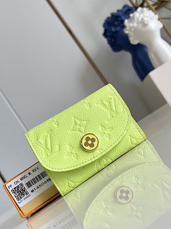 Louis Vuitton Rosalie Coin Purse Monogram Empreinte Leather Zesty Lime