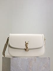 Ysl Medium Solferino Bag Leather In White - 1