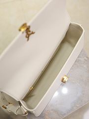 Ysl Medium Solferino Bag Leather In White - 6
