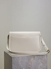 Ysl Medium Solferino Bag Leather In White - 4