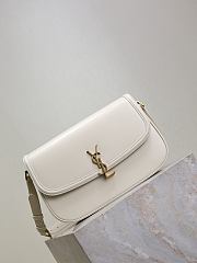 Ysl Medium Solferino Bag Leather In White - 2
