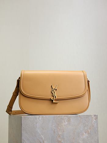 Ysl Medium Solferino Bag Leather In Beige