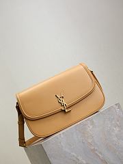 Ysl Medium Solferino Bag Leather In Beige - 5