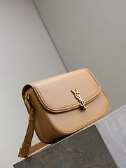 Ysl Medium Solferino Bag Leather In Beige - 3
