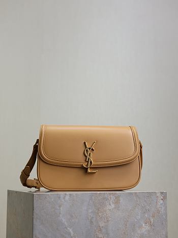 Ysl Small Solferino Bag Leather In Beige